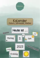 Vorschau - Poster - Tafelkalender / Dauerkalender - Deutsch und Englisch - Deckblatt