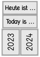 Vorschau - Poster - Tafelkalender / Dauerkalender - Deutsch und Englisch - Seite 1