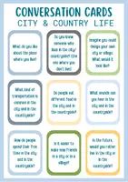 Vorschau - Spiele - Conversation Cues - City and Countryside - Deckblatt