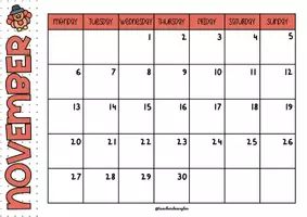 Vista previa - Decoración del aula - SCHOOL CALENDAR 2023-2024: ENGLISH - SPANISH - VALENCIÀ - página 3