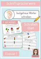 Vorschau - Arbeitsblätter - Erste Wörter schreiben 1 - lautgetreue Wörter - Deckblatt