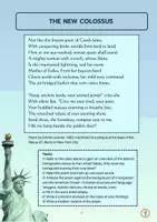 Vorschau - Arbeitsblätter - Analysis of the Poem “The New Colossus” (American Dream / Immigration) - Seite 1