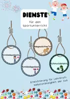 Vorschau - Bildkarten - Dienste für den Sportunterricht - Deckblatt