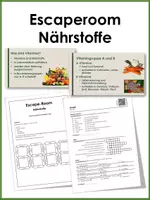 Vorschau - Stundenentwürfe - Escaperoom Nährstoffe (sofort einsetzbar) - Deckblatt