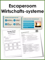 Vorschau - Stundenentwürfe - Escaperoom Wirtschaftssysteme - Deckblatt