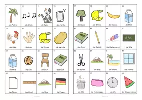 Vorschau - Spiele - Bingo - Wortschatzspiel DaZ / Deutsch - Seite 2