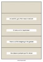Vorschau - Arbeitsblätter - Jumbled Sentences zum Thema Autumn Lerntheke - Seite 2