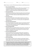Vorschau - Arbeitsblätter - AB mit Fragen zum Thema "Inhalte der Geschichte" + Lösungsblatt - Seite 1