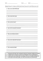 Vorschau - Arbeitsblätter - AB mit Fragen zum Thema "Inhalte der Geschichte" + Lösungsblatt - Deckblatt