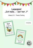 Vorschau - Spiele - Lesespiel "Ich habe ... - wer hat ...?" - Deckblatt