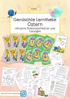 Vorschau - Arbeitsblätter - Lerntheke Ostern Klasse 2 - Deckblatt