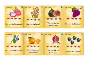 Vorschau - Spiele - Lesespiel "Ich habe-Wer hat?" Obst/ Obstarten - Seite 3