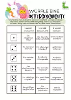 Vorschau - Arbeitsblätter - Würfle eine Ostergeschichte 🐰🥚🎲 - Deckblatt