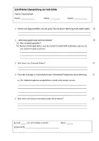 Vorschau - Test - schriftliche Überprüfung/ Freundschaft/ Ethik - Seite 1