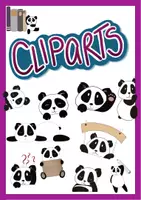 Aperçu - Cliparts/Visuels - Cliparts: Pandas pour tous les besoins - Page de couverture
