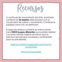Vista previa - Juegos / Gamificación - Fuerza y movimiento juegos para practicar el vocabulario - página 2