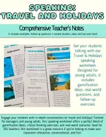 Vista previa - Evaluación - B2 First C1 Speaking - Travel and Holidays - Portada