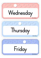 Vorschau - Poster - "Today is..." Dauerkalender - Englisch für die Grundschule - Seite 3