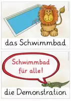 Vorschau - Poster - Im Dschungel wird gewählt - Bildkarten zum Nacherzählen - Seite 1