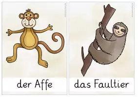 Vorschau - Arbeitsblätter - Im Dschungel wird gewählt - Bildkarten der Kandidat:innen & Wahlzettel - Seite 2