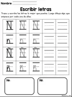 Vista previa - Hojas de trabajo - Repaso Regreso a Clase (II) - Lectoescritura 1er Grado - página 3