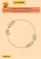 Vorschau - Arbeitsblätter - Artikulationsübung /s/ Herbstkranz basteln - Seite 1