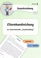Vorschau - Anderer Materialtyp - Elterninformation / -handreichung zur Sexualerziehung - Deckblatt