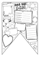Vorschau - Mal- und Bastelvorlagen - STECKBRIEFE (Das bin ICH / Das sind WIR) - Wimpel, Dekoration - Deckblatt