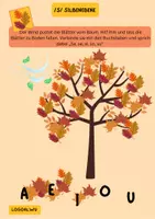Vorschau - Arbeitsblätter - Artikulationsübung /s/ Herbstblätter - Seite 1