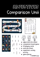 Vorschau - Arbeitsblätter - Adjectives Comparison Unit - Deckblatt