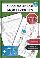 Vorschau - Arbeitsblätter - Übungen zur Bedeutung der Modalverben - DaF/DaZ (A1) - Deckblatt