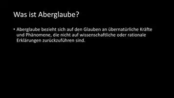 Vorschau - Arbeitsblätter - AB mit Fragen zum Thema "Aberglaube" + Lösungsblatt + Infografik - Seite 3