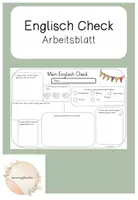 Vorschau - Arbeitsblätter - Mein Englisch Check Arbeitsblatt für den Einstieg - Deckblatt