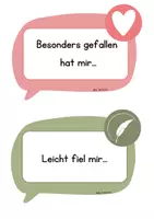 Vorschau - Bildkarten - Reflexion mit Sprechblasen- 8 Satzstarter - Seite 3
