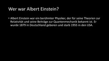 Vorschau - Arbeitsblätter - AB mit Fragen zum Thema "Albert Einstein" + Lösungsblatt + Infografik - Seite 3