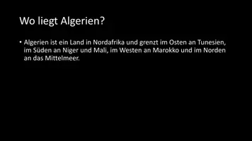 Vorschau - Arbeitsblätter - AB mit Fragen zum Thema "Algerien" + Lösungsblatt - Seite 2