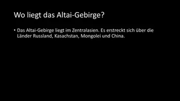 Vorschau - Arbeitsblätter - AB mit Fragen zum Thema "Altai-Gebirge" + Lösungsblatt - Seite 2