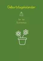 Vorschau - Mal- und Bastelvorlagen - Geburtstagsblumen - Deckblatt