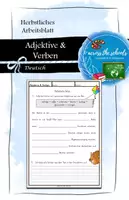 Vorschau - Arbeitsblätter - Adjektive & Verben im Herbst: Arbeitsblatt - Deckblatt