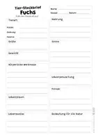 Vorschau - Arbeitsblätter - Fuchs Komplettpaket - mit Lesetext, Steckbrief, Lückentext, Suchsel, Quiz und Ausmalbildern - Seite 2