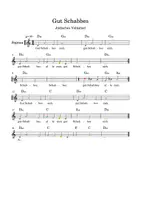 Vorschau - Anderer Materialtyp - Materialpaket „Gut Schabbes“ Singen, Musizieren, Solmisation - Seite 1
