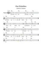Vorschau - Anderer Materialtyp - Jüdisches Lied „Gut Schabbes“ Grundschule, Solmisation - Seite 2