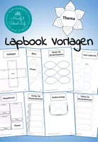 Vorschau - Arbeitsblätter - Lapbook Vorlagen - editierbar - Deckblatt