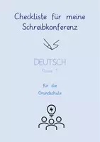 Vorschau - Arbeitsblätter - Checkliste für meine Schreibkonferenz - Seite 1