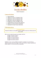 Aperçu - Jeux - Jeu des doubles - Eté et vacances - Page 1