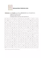 Vorschau - Interaktives Material - Wortsuchrätsel: Elektrische Leiter (mit Lösung) - Seite 1