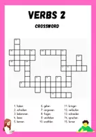 Vorschau - Arbeitsblätter - Verbs 2 Crossword - Deckblatt