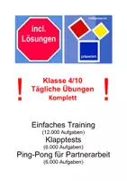 Vorschau - Arbeitsblätter - Tägliche Übungen von mathepower.de gesamt - Deckblatt