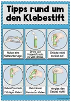 Vorschau - Unterrichtsreihen - Umgang mit dem Klebestift und Flüssigkleber - Feinmotorik - Seite 1