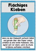 Vorschau - Unterrichtsreihen - Umgang mit dem Klebestift und Flüssigkleber - Feinmotorik - Seite 3